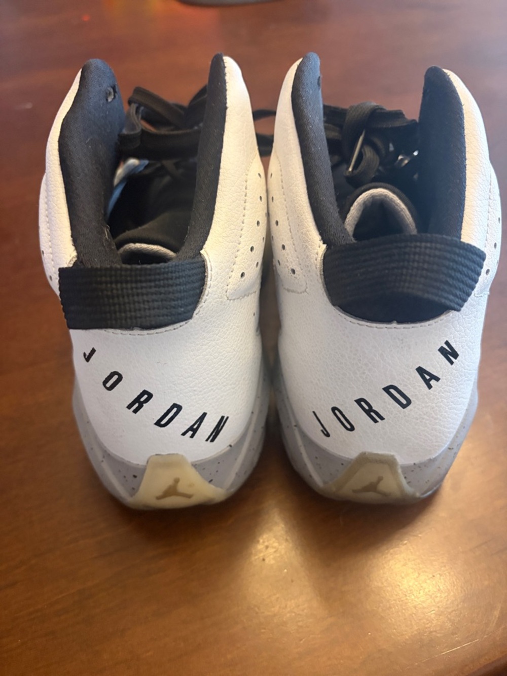 Men’s Jordan White and Black High-Top Sneakers